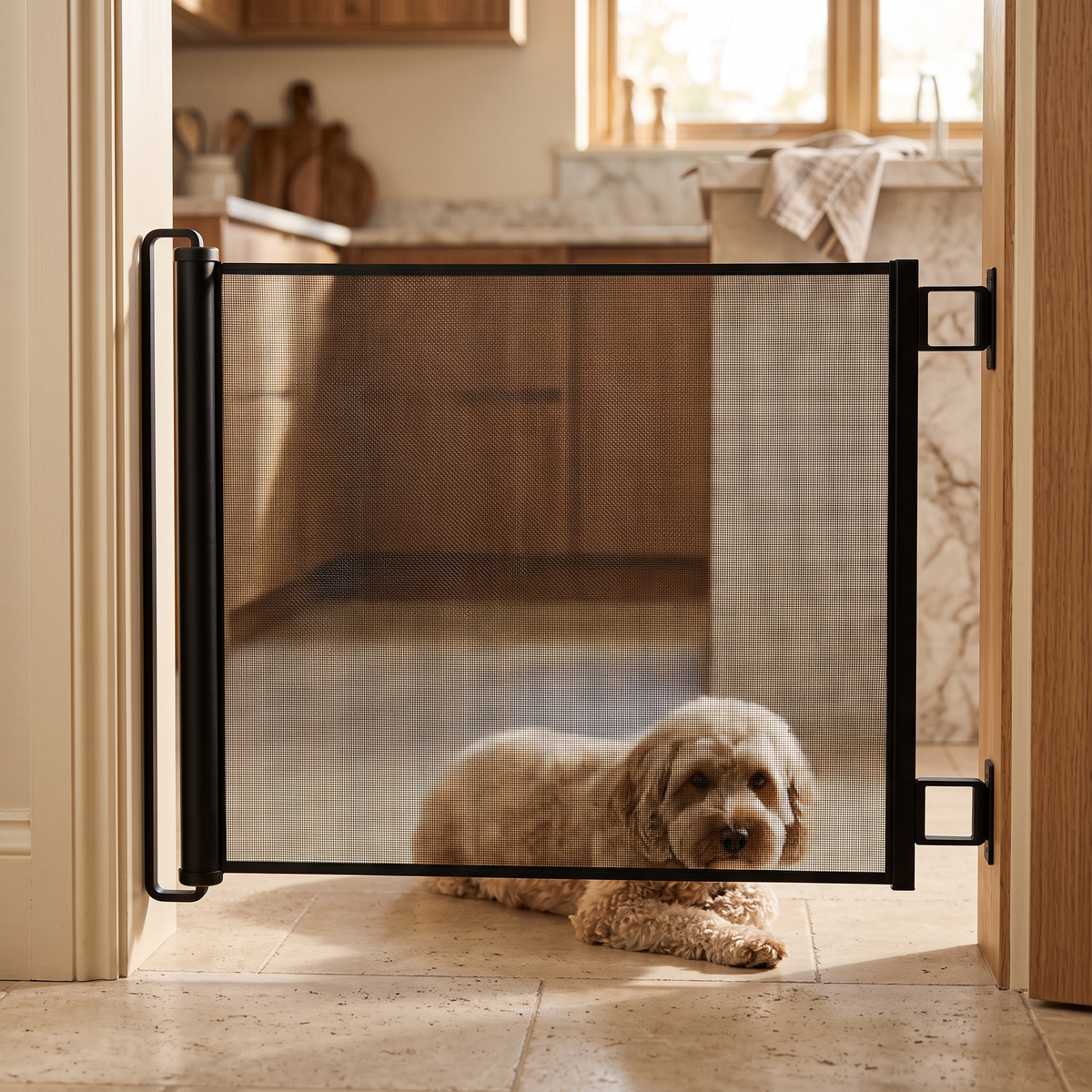 retractable pet gate