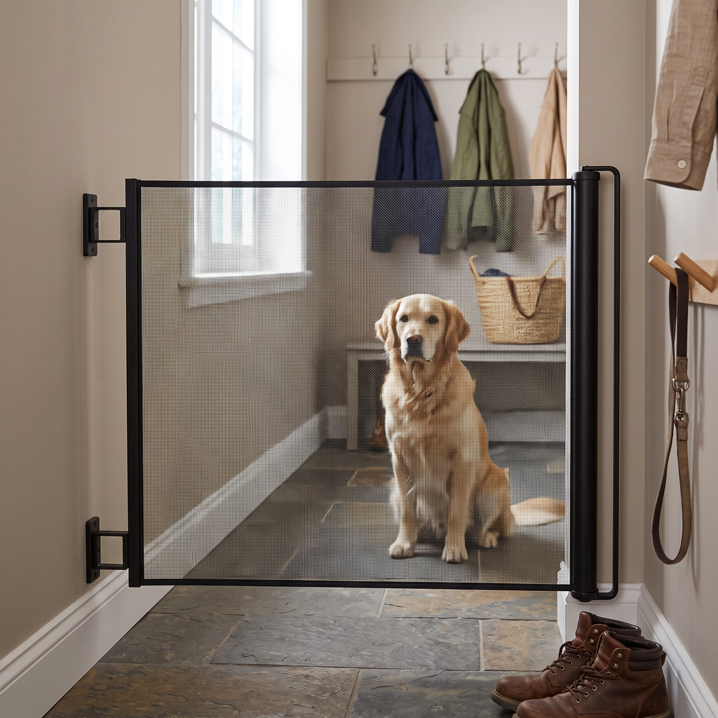 retractable pet gate